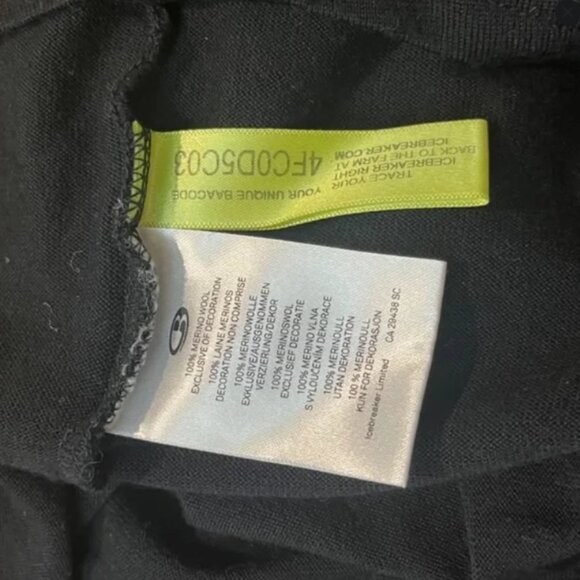 Icebreaker Merino 260 Quarter Zip Long Sleeve Shirt  - Men's Size Large - Black - Picture 7 of 8